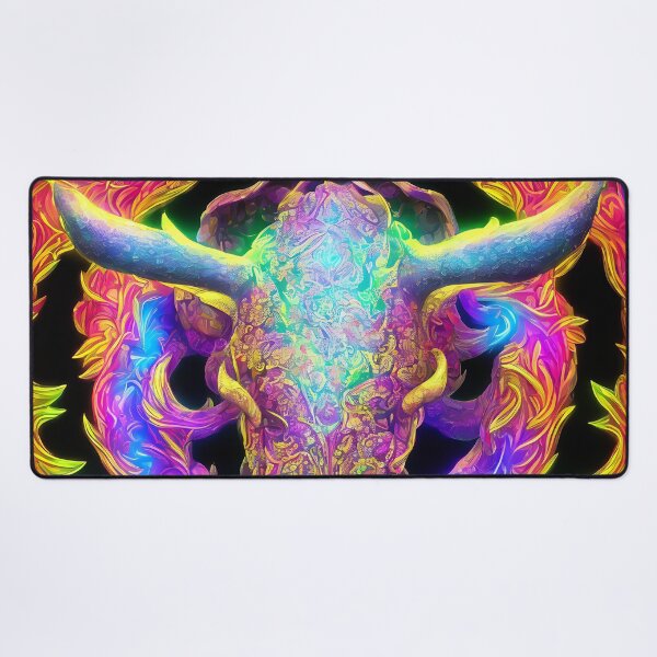 Artikelvorschau, Sternzeichen Stier, leuchtende, lebendige Farben, illustrative Kunst, künstlerische Interpretation entworfen und verkauft von LoveZodiac.