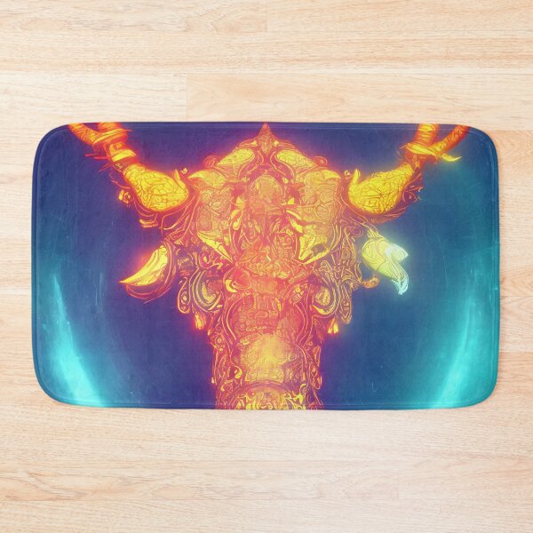 Item preview, Taurus zodiac sign, glowing vivid colors,illustrative art, artist interpretation designed and sold by LoveZodiac.