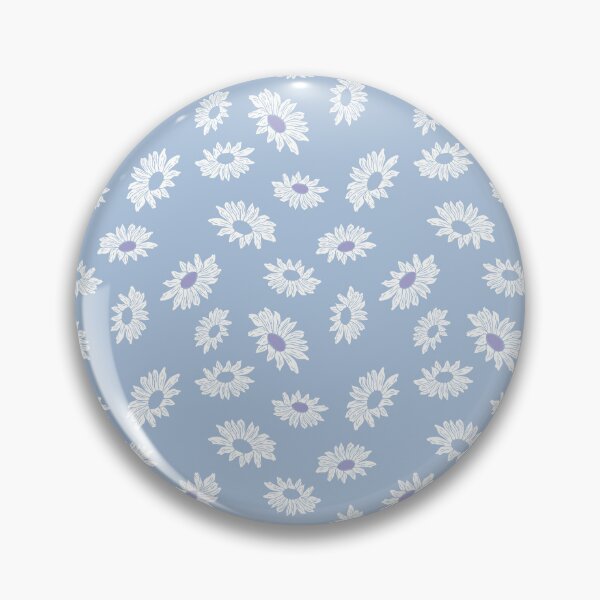 Item preview, Daisy Anglaise in sky blue, lavender & white designed and sold by ncxadair.