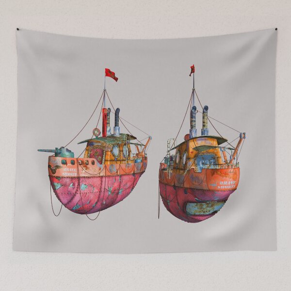Item preview, Cute Old Steampunk Boat 2 of 2 designed and sold by ChristinasMess.
