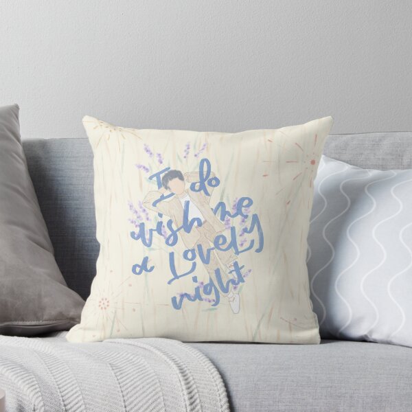 Wish me a lovely night Throw Pillow