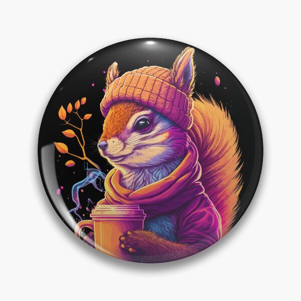 Artikelvorschau, Synthwave Eichhörnchen für Kaffee entworfen und verkauft von ChasmicArt.