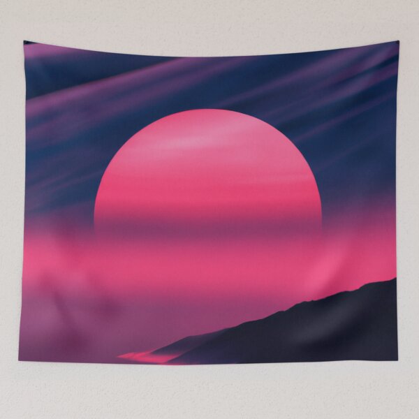 Item preview, Blood moon lunar eclipse in the night sky on the beach designed and sold by Chris Purdy.