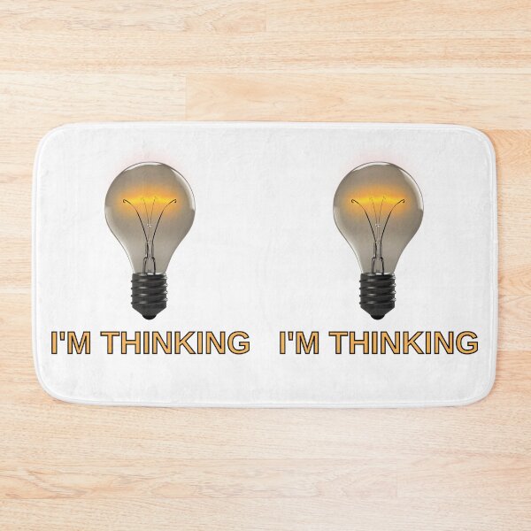 Item preview, I'm Thinking, Light Bulb, Funny Sarcastic designed and sold by Digitalme Designs.