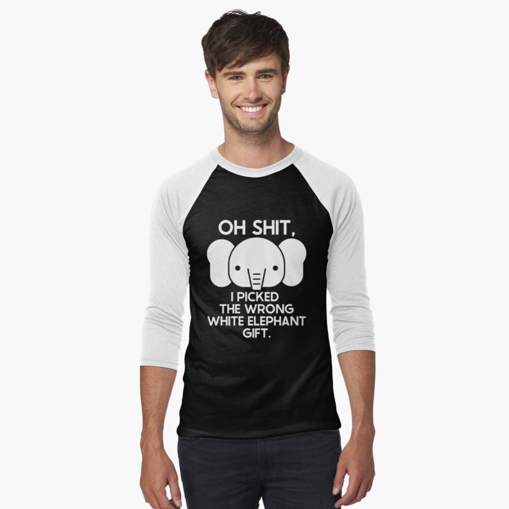 Oh-Shit Funny White Elephant Gifts for Adults Matching Cool Best White  Elephant Gifts for Adults Joke | Essential T-Shirt