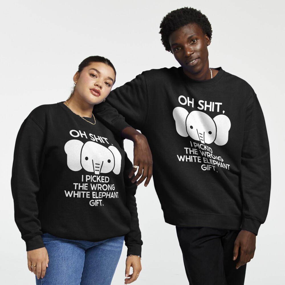 Oh-Shit Funny White Elephant Gifts for Adults Matching Cool Best White  Elephant Gifts for Adults Joke | Essential T-Shirt
