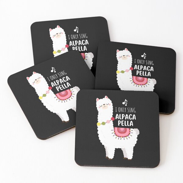 Item preview, I Only Sing Alpacapella Cute Funny Alpaca Loves Singing A Capella Singer designed and sold by Moremonclub.