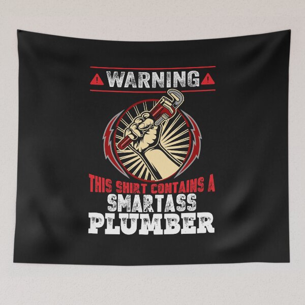 Item preview, Warning This Shirt Contains A Smart Plumber / Funny Plumbing designed and sold by Tee Hub.