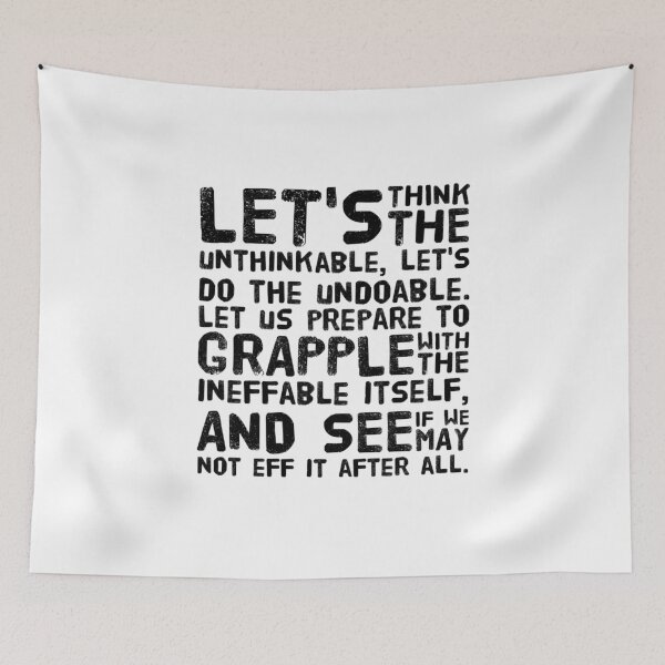 Item preview, Unthinkable, Undoable, Ineffable (One) designed and sold by kpccrafty.