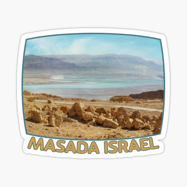 Israel, Masada and the Dead Sea. Sticker
