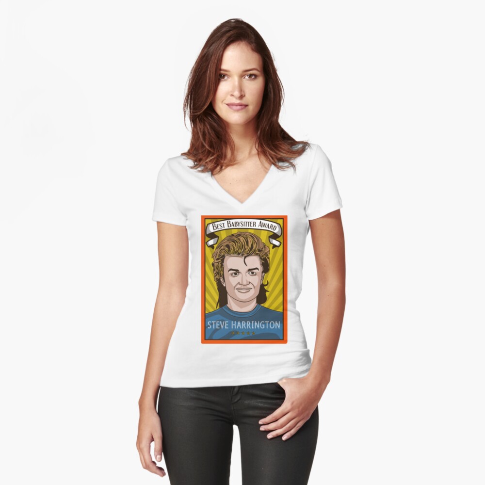 Item preview, Fitted V-Neck T-Shirt designed and sold by cocolocco.