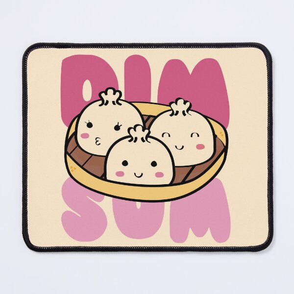 Item preview, Cute Dim Sum illustration, lettering version designed and sold by CutestShopEver.