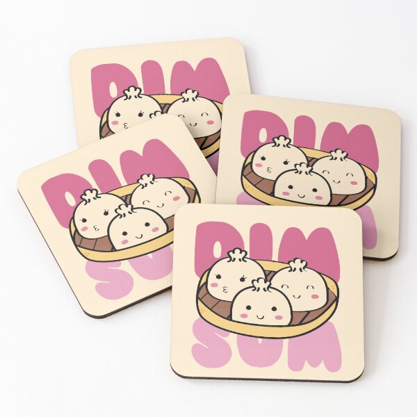 Item preview, Cute Dim Sum illustration, lettering version designed and sold by CutestShopEver.