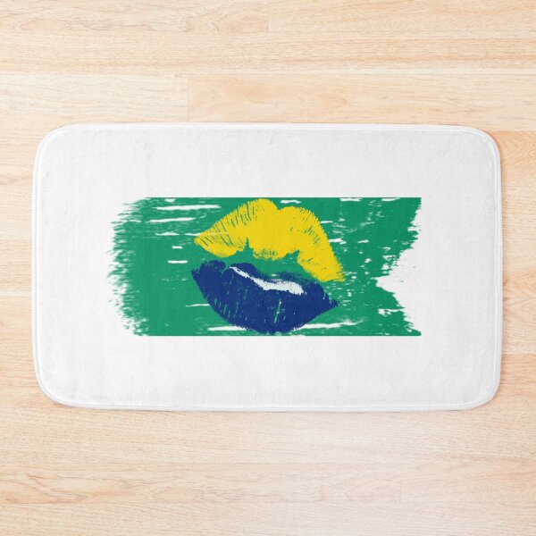 Artikelvorschau, Brasilien farben der Flagge Brasilianer Mund entworfen und verkauft von vibeno1.
