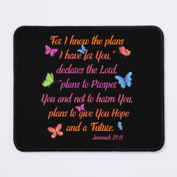 Item preview, Jeremiah 29:11 Bible Verse Christian Colorful Butterfly Christmas designed and sold by James Lewis.