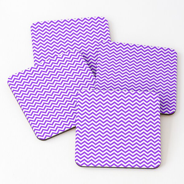 Item preview, Purple And White Horizontal Chevron Pattern designed and sold by TMBTM.