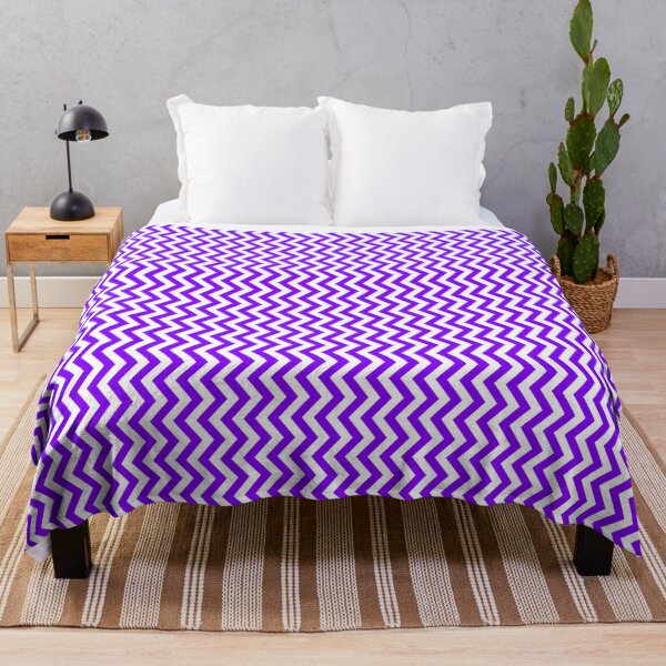 Item preview, Purple and White Vertical Chevron Pattern designed and sold by TMBTM.