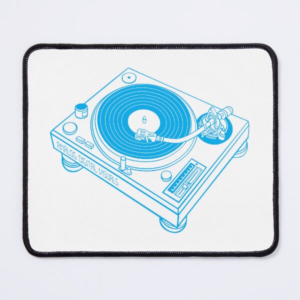Item preview, Retro Hip Hop Boombox Graphic (Vivid Cerulean Lines) Analog / Music designed and sold by analogdigitalvz.