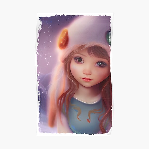 "Cute Little Innocent Girl" Poster for Sale by chathuranga91 Redbubble