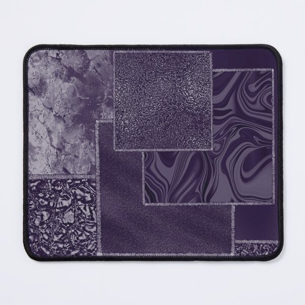 Item preview, Silver Purple & Purple Metallic Marble Squares designed and sold by Lucky-Town-Art.