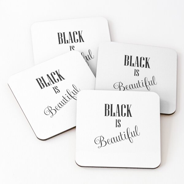 Item preview, Black Is Beautiful Motivational Social Text Design designed and sold by RiyonArts.