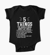 5 Dinge, die du über meinen Onkel wissen solltest Baby Body Kurzarm