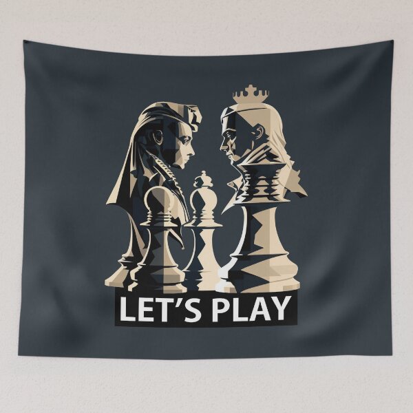 Item preview, Chess Game Pieces - Let's Play designed and sold by Bondoboxy.