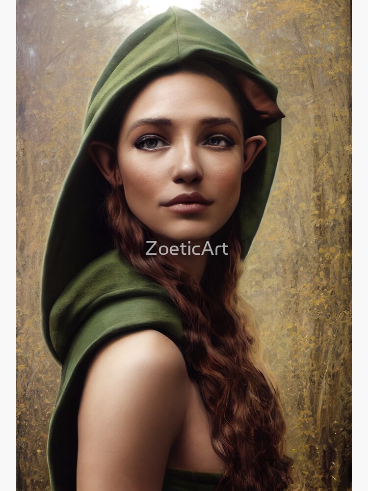 "Wood Elf DnD Character Concept" Sticker for Sale by ZoeticArt Redbubble