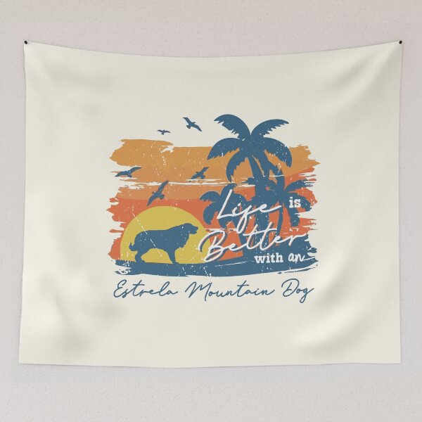 Item preview, Life is Better With Estrela Mountain Dog Beach Sunset Retro Vintage designed and sold by rafaeltto.