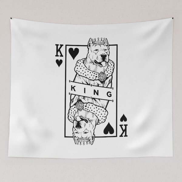Item preview, Dogo Argentino King Of Hearts Funny Dog Lover Card Pop Art designed and sold by GrandeDuc.