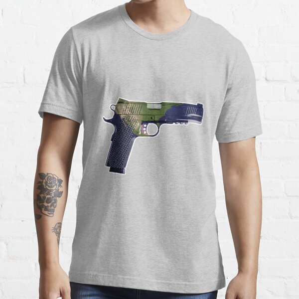 "DoubleStar M1911, Earth Gun, Pistol, 2nd Amendment, USA" Tshirt for
