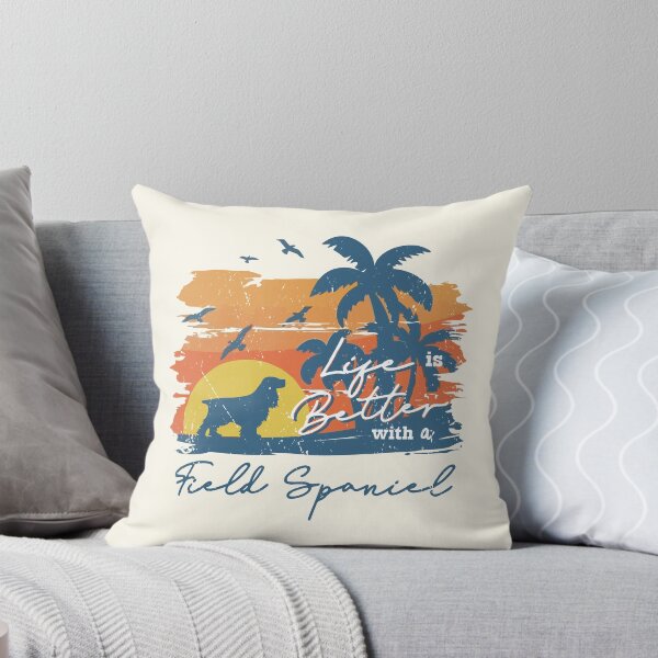 Item preview, Life is Better With Field Spaniel Beach Sunset Retro Vintage designed and sold by rafaeltto.