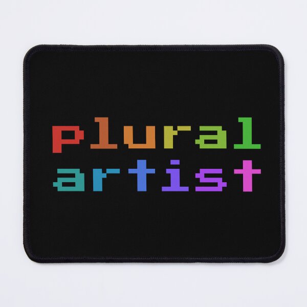 Item preview, Plural Artist (Retro Pixel Rainbow) designed and sold by Collective Tey.