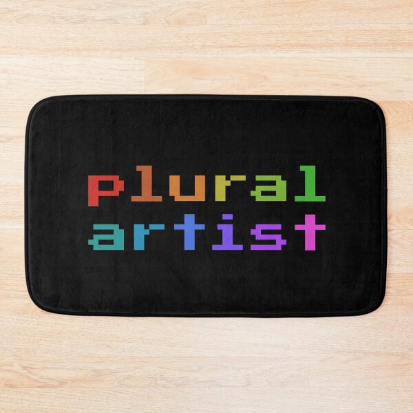 Item preview, Plural Artist (Retro Pixel Rainbow) designed and sold by Collective Tey.