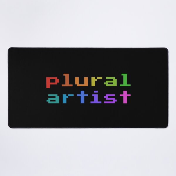 Item preview, Plural Artist (Retro Pixel Rainbow) designed and sold by Collective Tey.