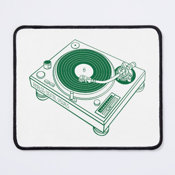 Item preview, Turntable (Cadmium Green Lines) Analog / Music  designed and sold by analogdigitalvz.