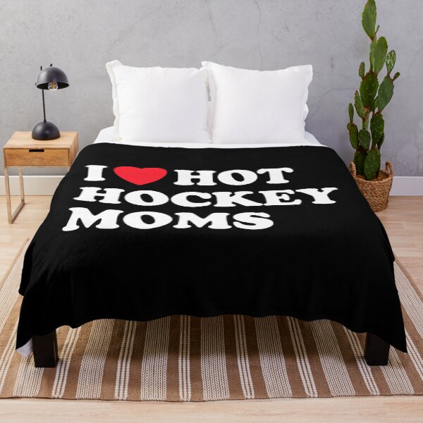 Item preview, I Love Hot Hockey Moms Funny Hockey Lover designed and sold by Helbon-art.