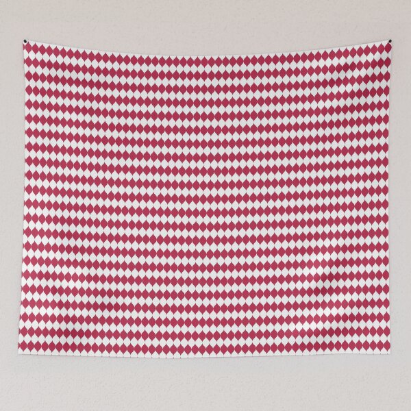 Item preview, Geometrical leaf pattern Pantone Viva Magenta 18-1750 designed and sold by antaltamas89.