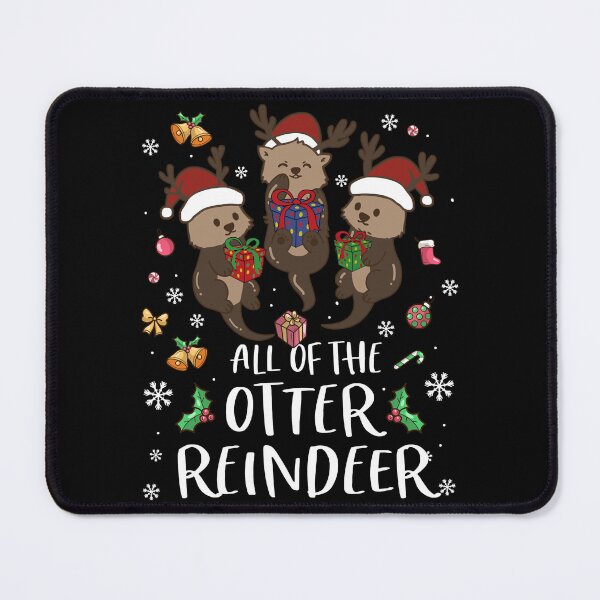 Item preview, Cute Otters Reindeer Kids Funny Merry Christmas Amimal Lover designed and sold by LavateArtStudio.