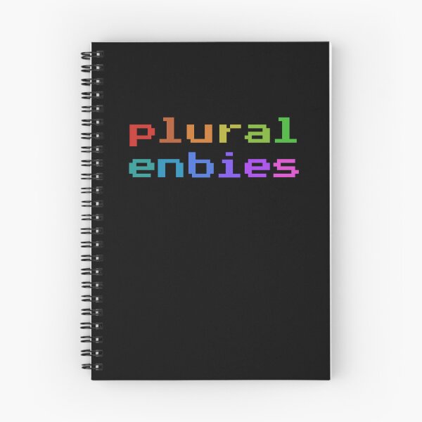 Item preview, Plural Enbies (Retro Pixel Rainbow) designed and sold by Collective Tey.