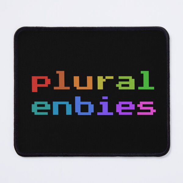 Item preview, Plural Enbies (Retro Pixel Rainbow) designed and sold by Collective Tey.