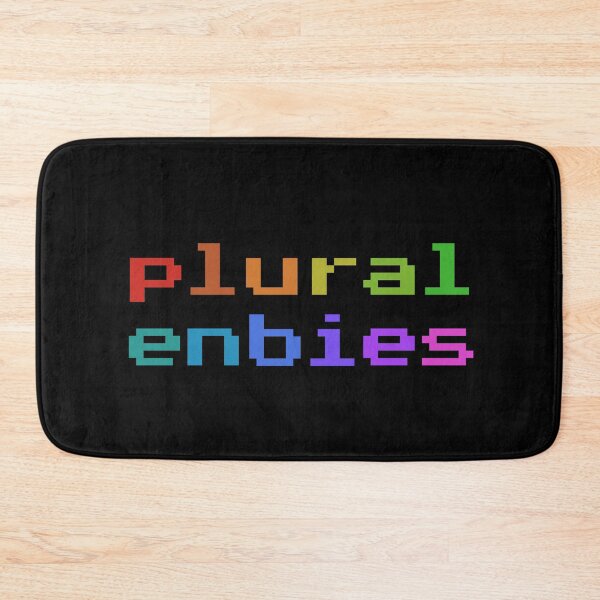 Item preview, Plural Enbies (Retro Pixel Rainbow) designed and sold by Collective Tey.