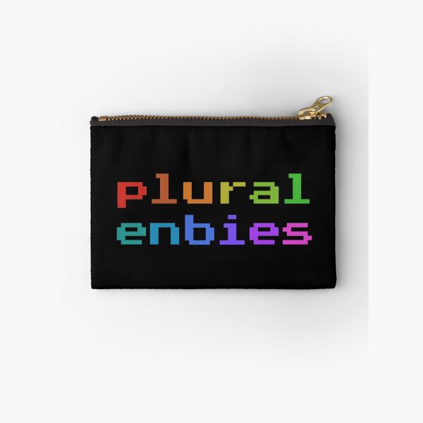 Item preview, Plural Enbies (Retro Pixel Rainbow) designed and sold by Collective Tey.