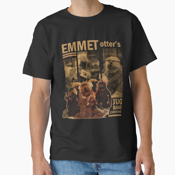 Artikel-Vorschau von Emmet Otter T-Shirtemmet Otter Retro Krugband, designt und verkauft von LavateArtStudio.