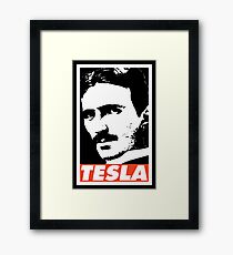 TESLA Framed Print