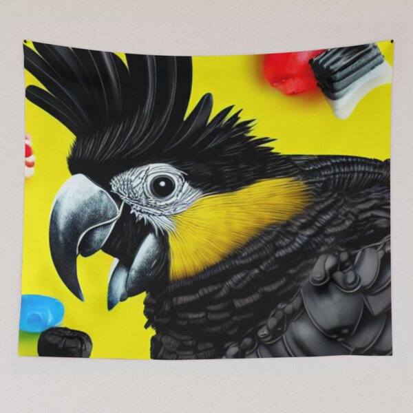 Item preview, Lolly loving black cockatoo designed and sold by greentiger1.