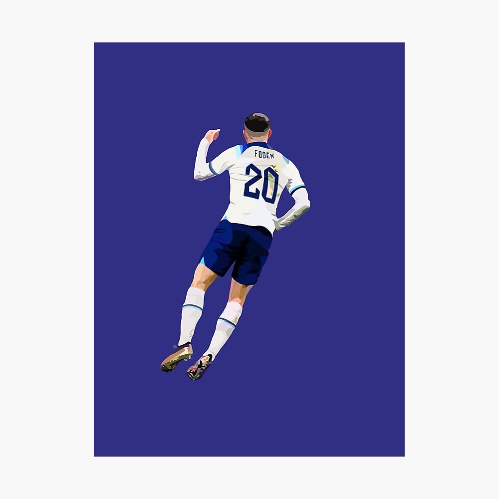 Phil Foden Inspired Poster Football Print Soccer Poster Uni 