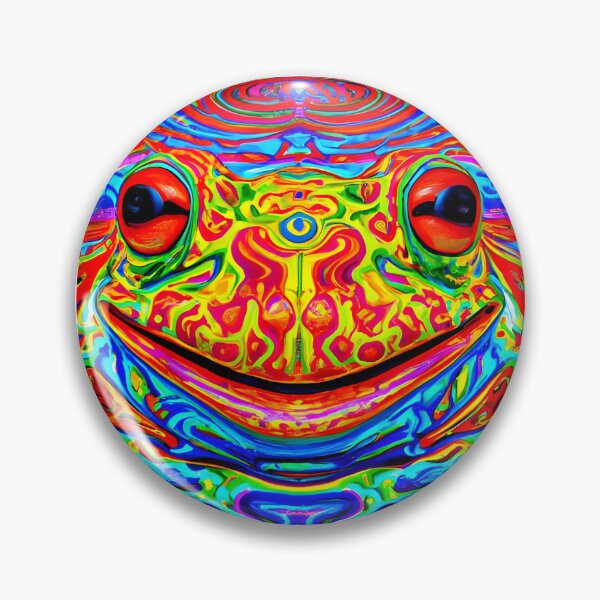 Item preview, Froggy Animal Spirit (1) - Trippy Psychedelic Frog designed and sold by TheThirdEye.