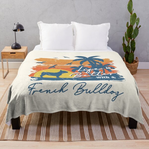 Item preview, Life is Better With French Bulldog Beach Sunset Retro Vintage designed and sold by rafaeltto.