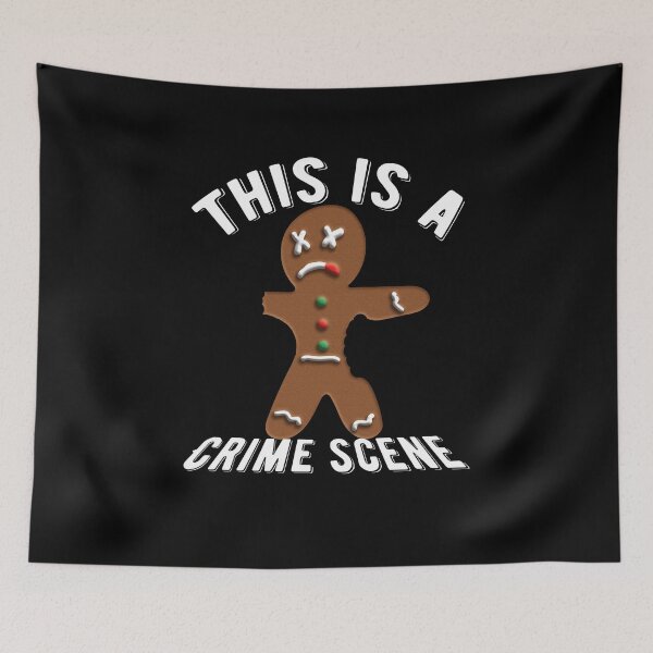 Item preview, This Is A Crime Scene Dead Gingerbread Man designed and sold by wrestletoys.